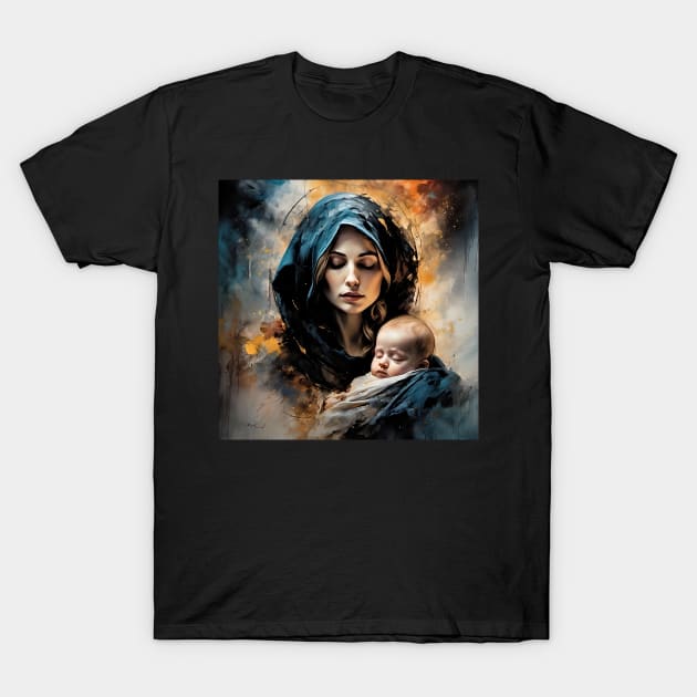 Madonna with Child T-Shirt by bogfl